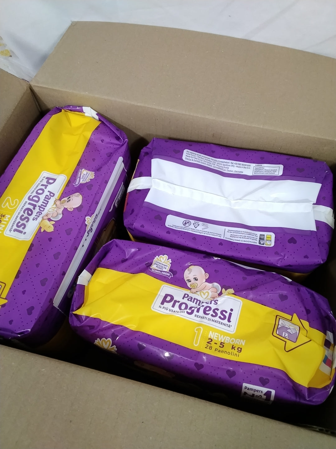 Pampers Progressi Kit Prime Coccole 84 Pannolini | Taglia 1 + 2 | Nuovi