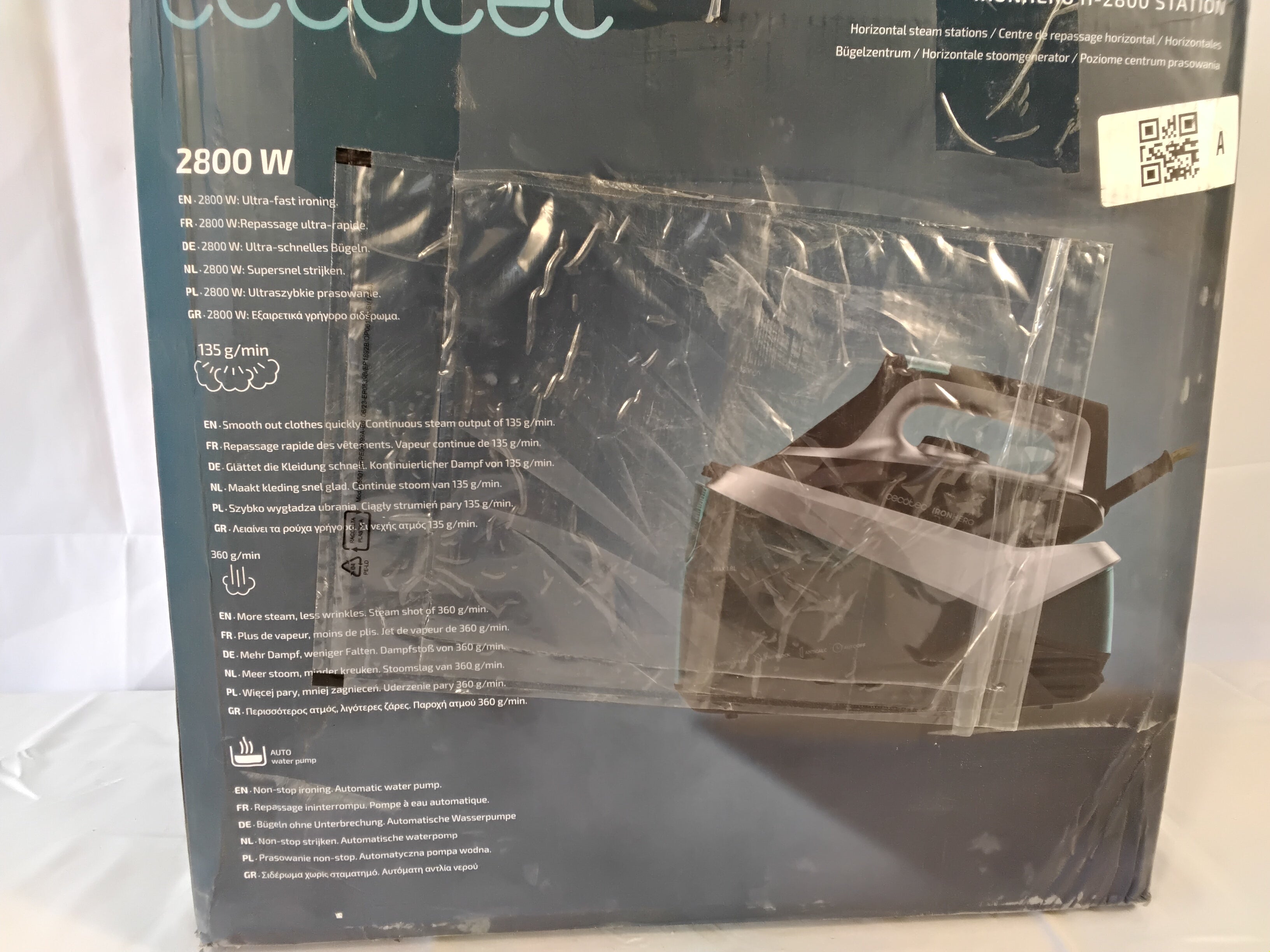 Cecotec IronHero H-2800 Station Centro Stirante a Vapore 2800W con Caldaia | Nuovo