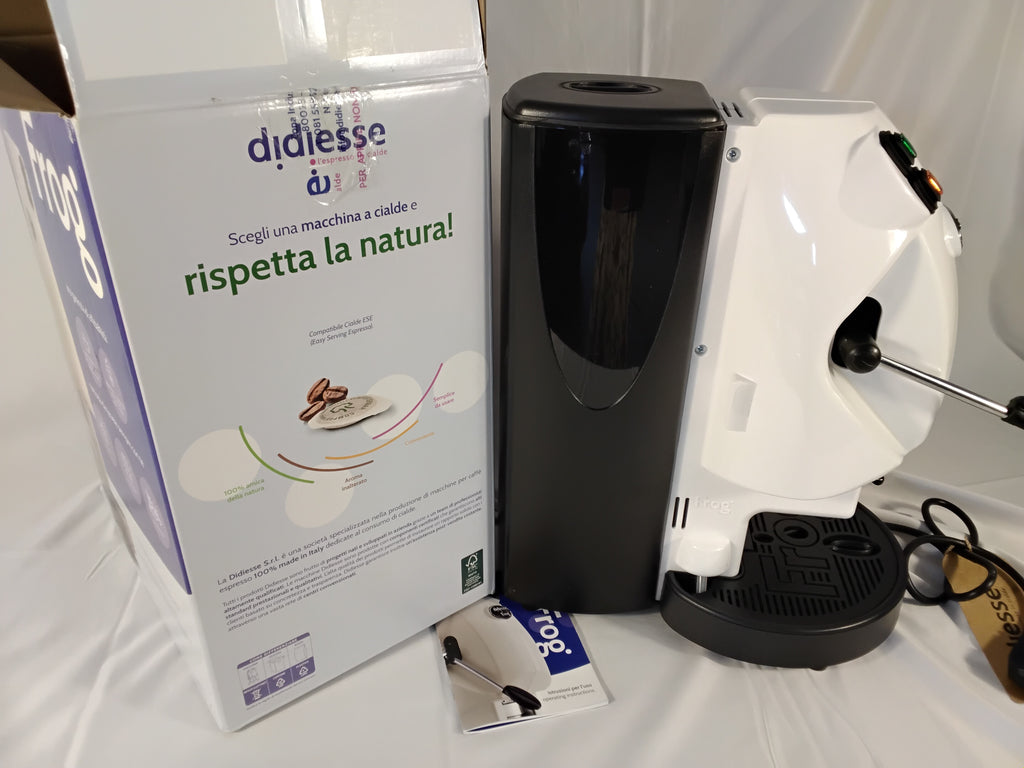 Didiesse Frog Revolution Base Bianca | Macchina da Caffè a Cialde E.S.E. 44 mm | Made in Italy | Ottime Condizioni