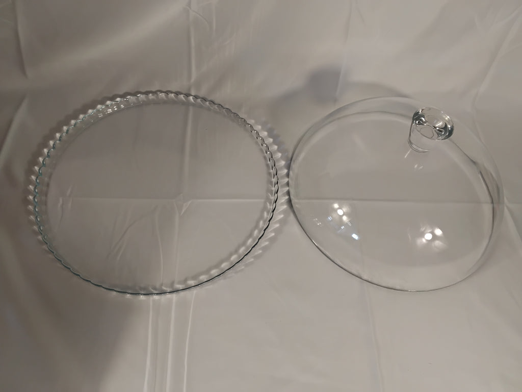 Pasabahce Patisserie 95200 | Alzata Portatorta in Vetro con Campana Ø32 cm | Nuova