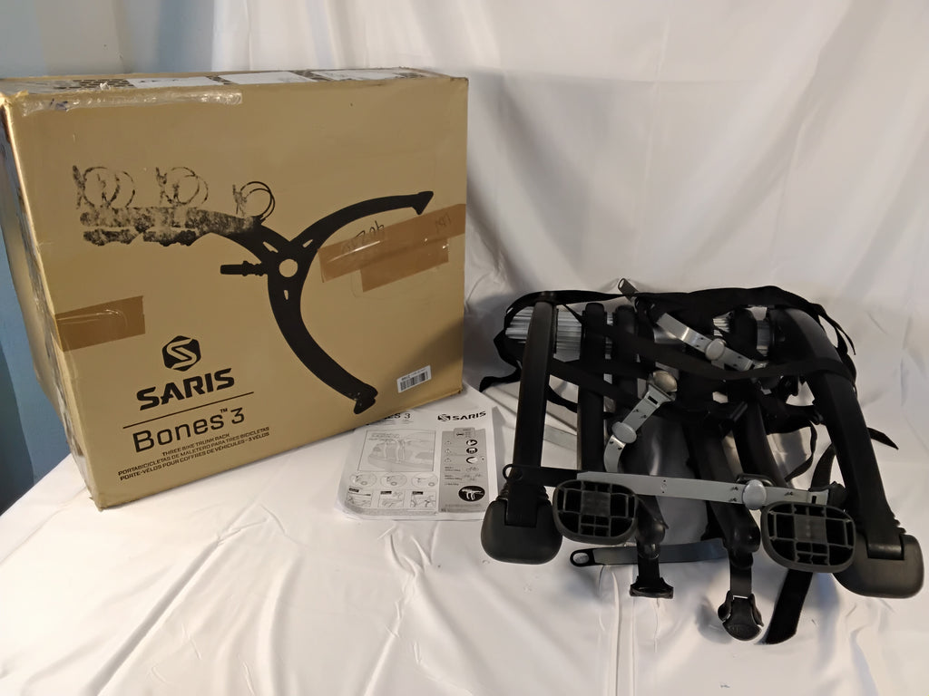 🚲 Saris Bones 3 Portabici Posteriore per 3 Biciclette | Nero | Completo | Come Nuovo