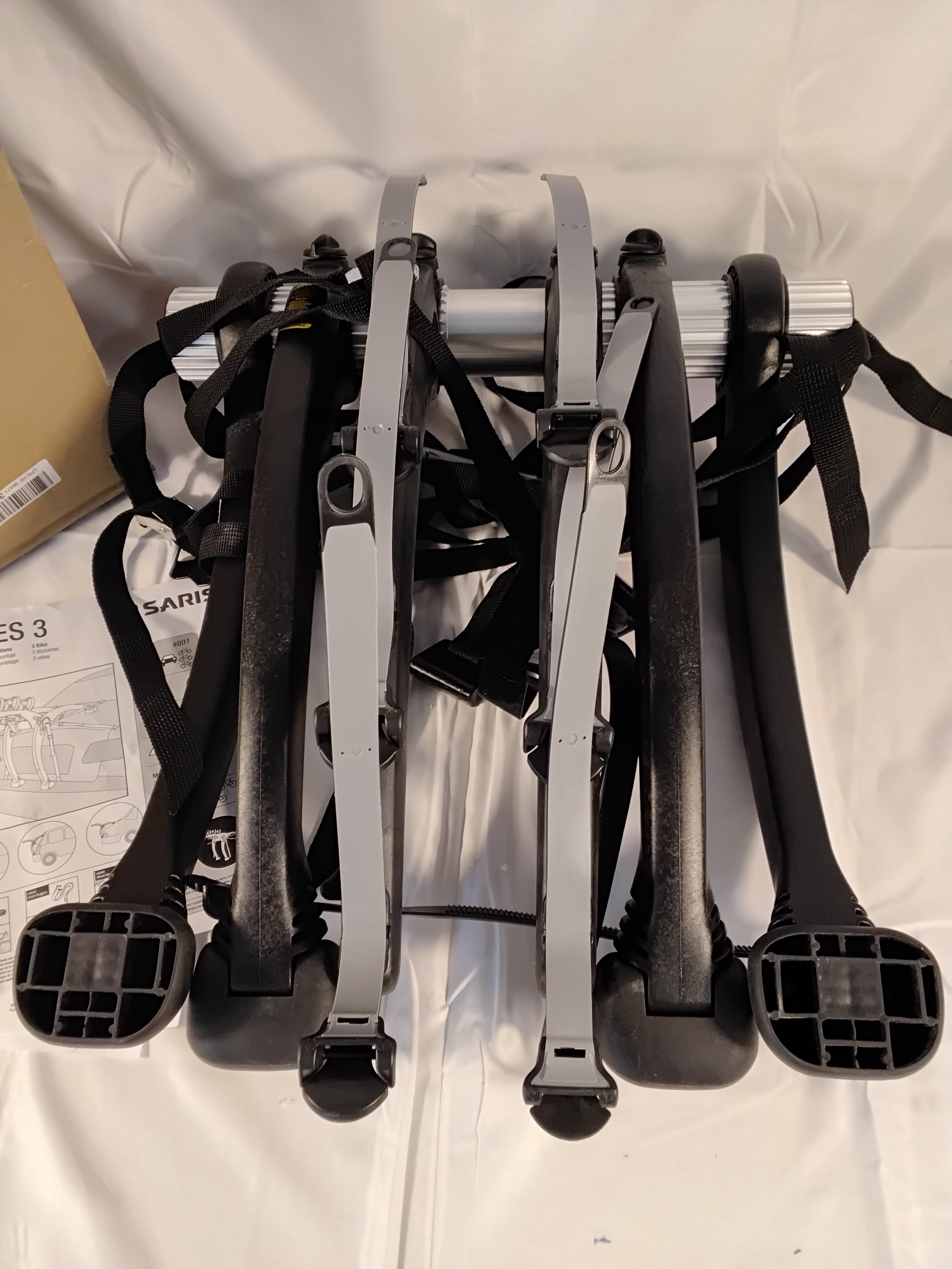 🚲 Saris Bones 3 Portabici Posteriore per 3 Biciclette | Nero | Completo | Come Nuovo
