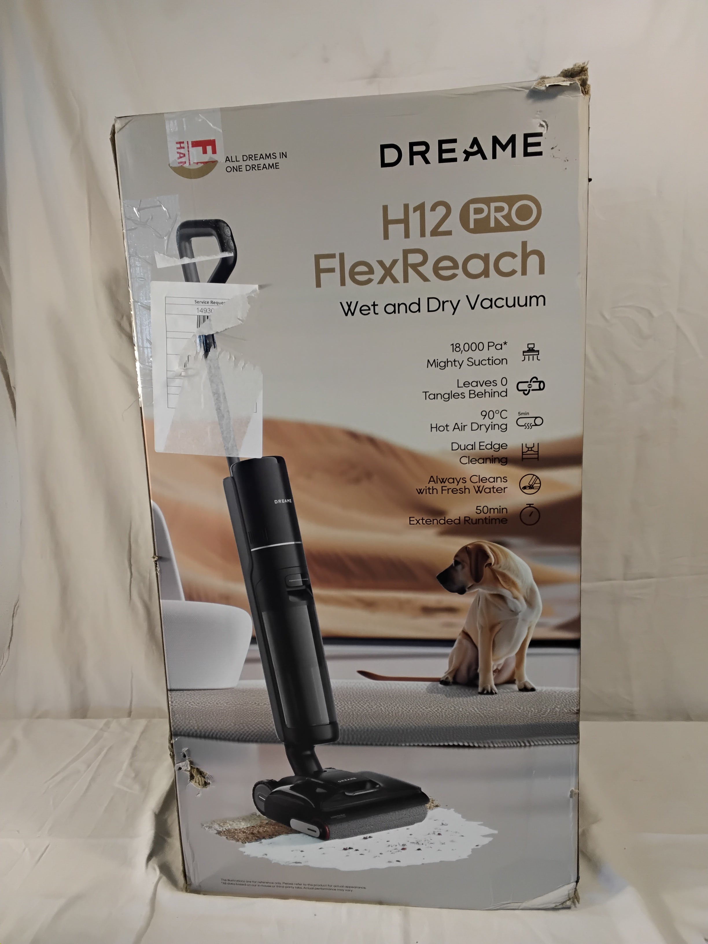 Dreame H12 Pro FlexReach Aspirapolvere Lavapavimenti Senza Fili Wet &amp; Dry | Autopulizia |Rigenerato