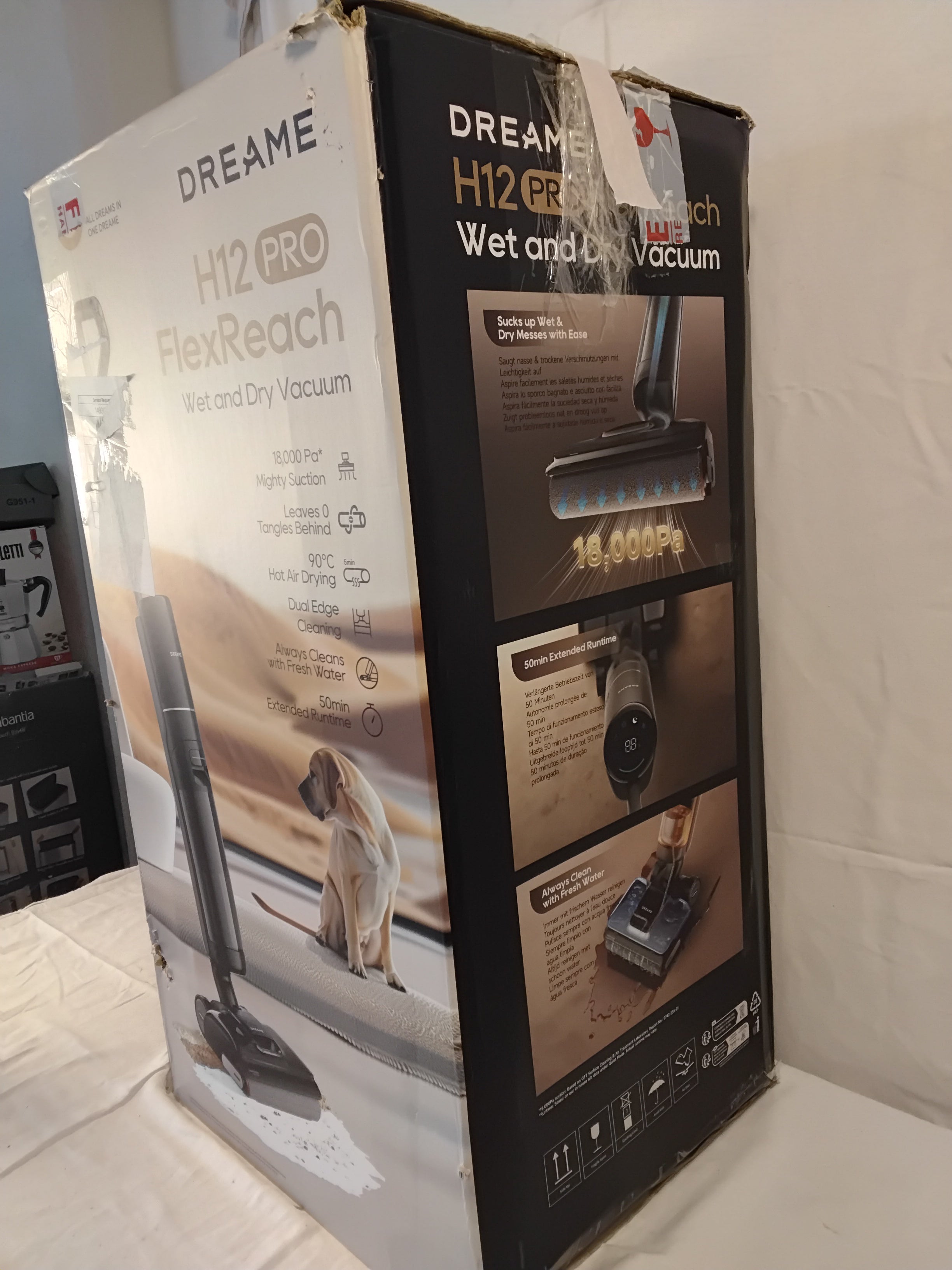 Dreame H12 Pro FlexReach Aspirapolvere Lavapavimenti Senza Fili Wet &amp; Dry | Autopulizia |Rigenerato