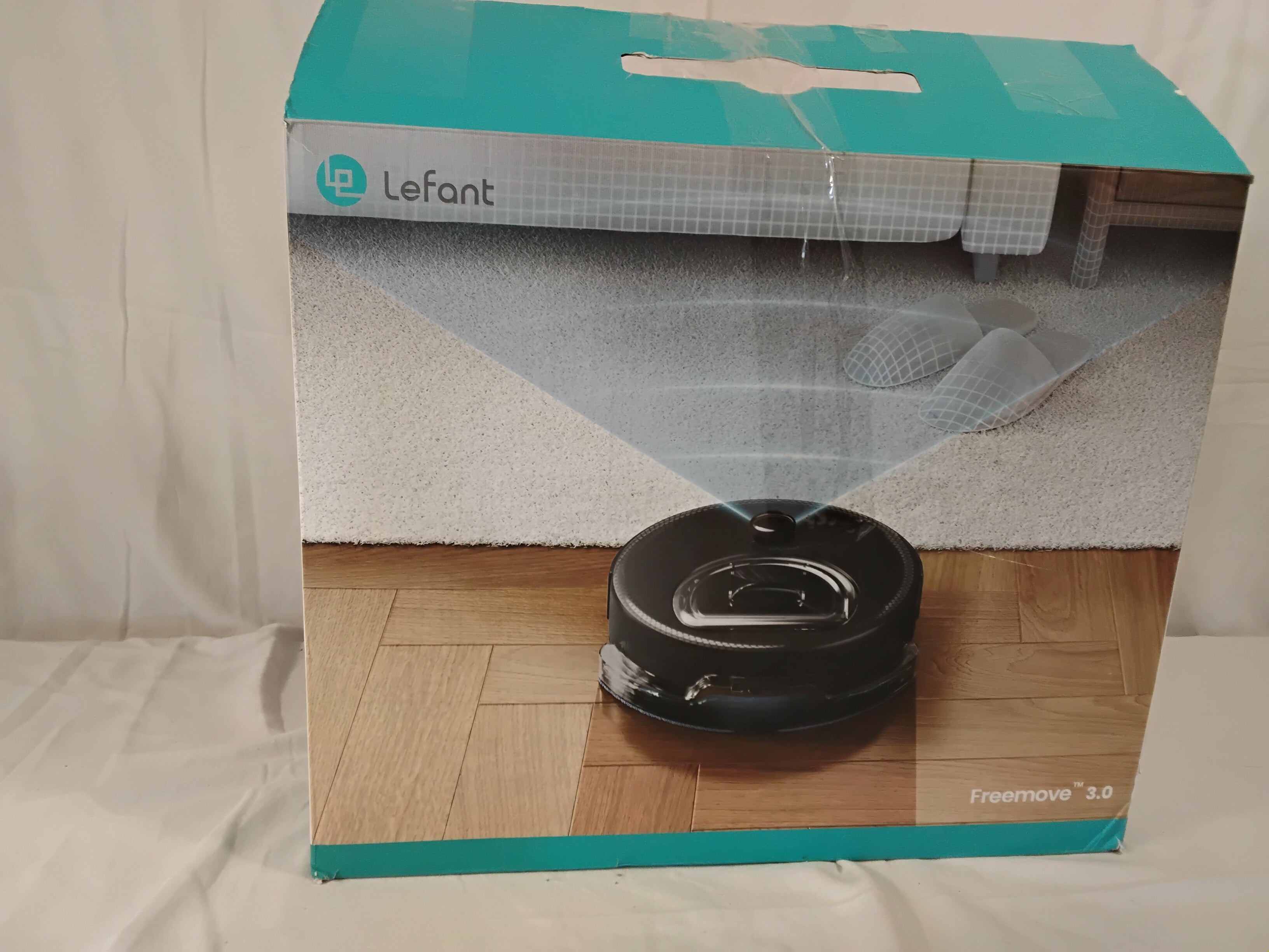 Lefant M320 Robot Aspirapolvere Lavapavimenti Wi-Fi 6000Pa | Alexa | Google Assistant | Bianco