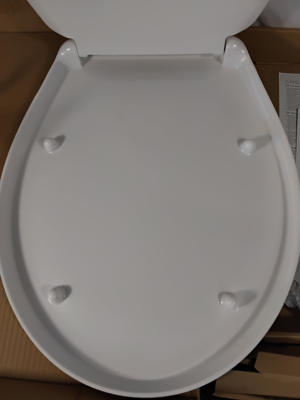 Copriwater Universale Bianco con Chiusura Ammortizzata Soft Close | Sedile WC in Duroplast | Nuovo