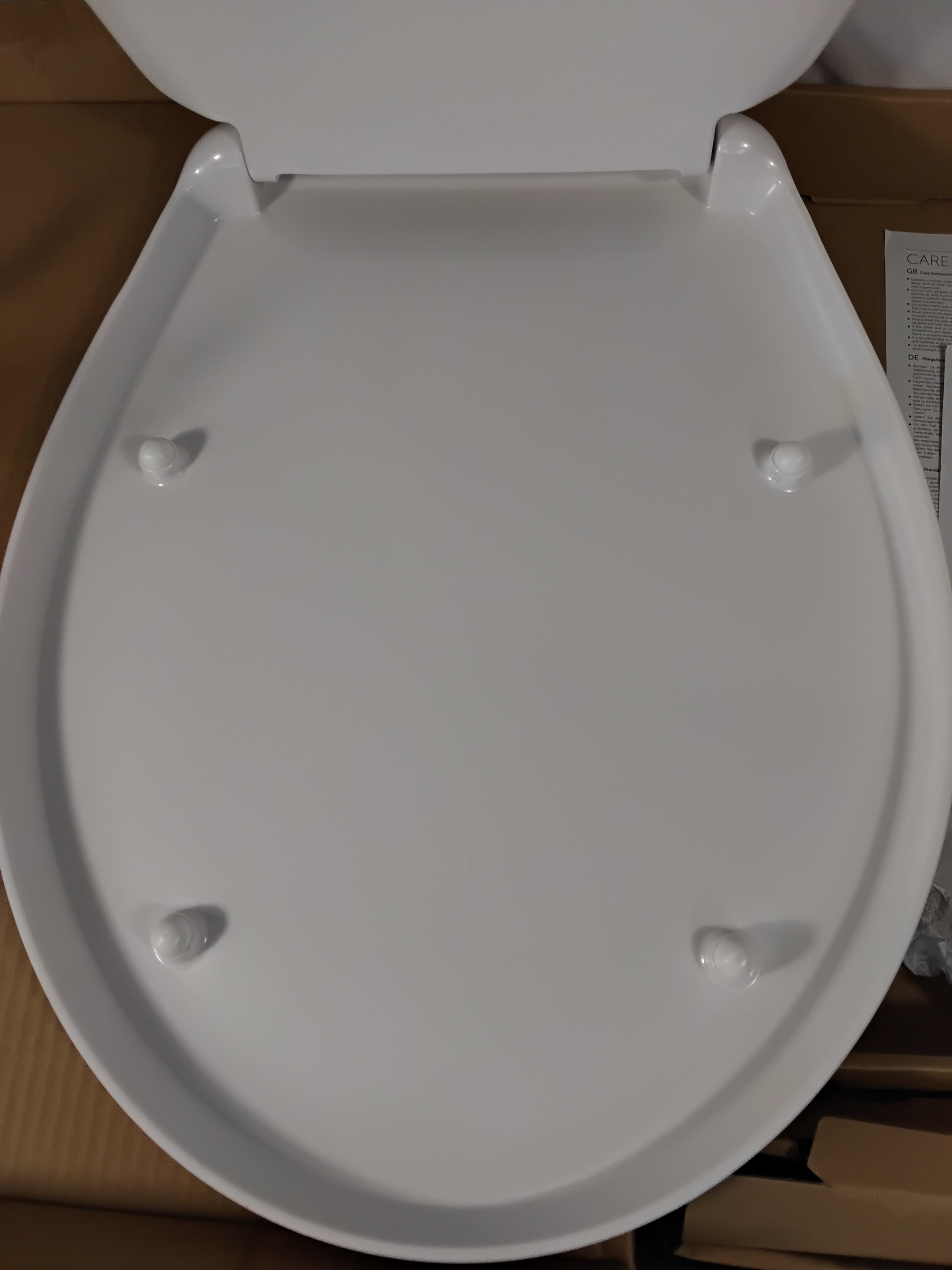 Copriwater Universale Bianco con Chiusura Ammortizzata Soft Close | Sedile WC in Duroplast | Nuovo