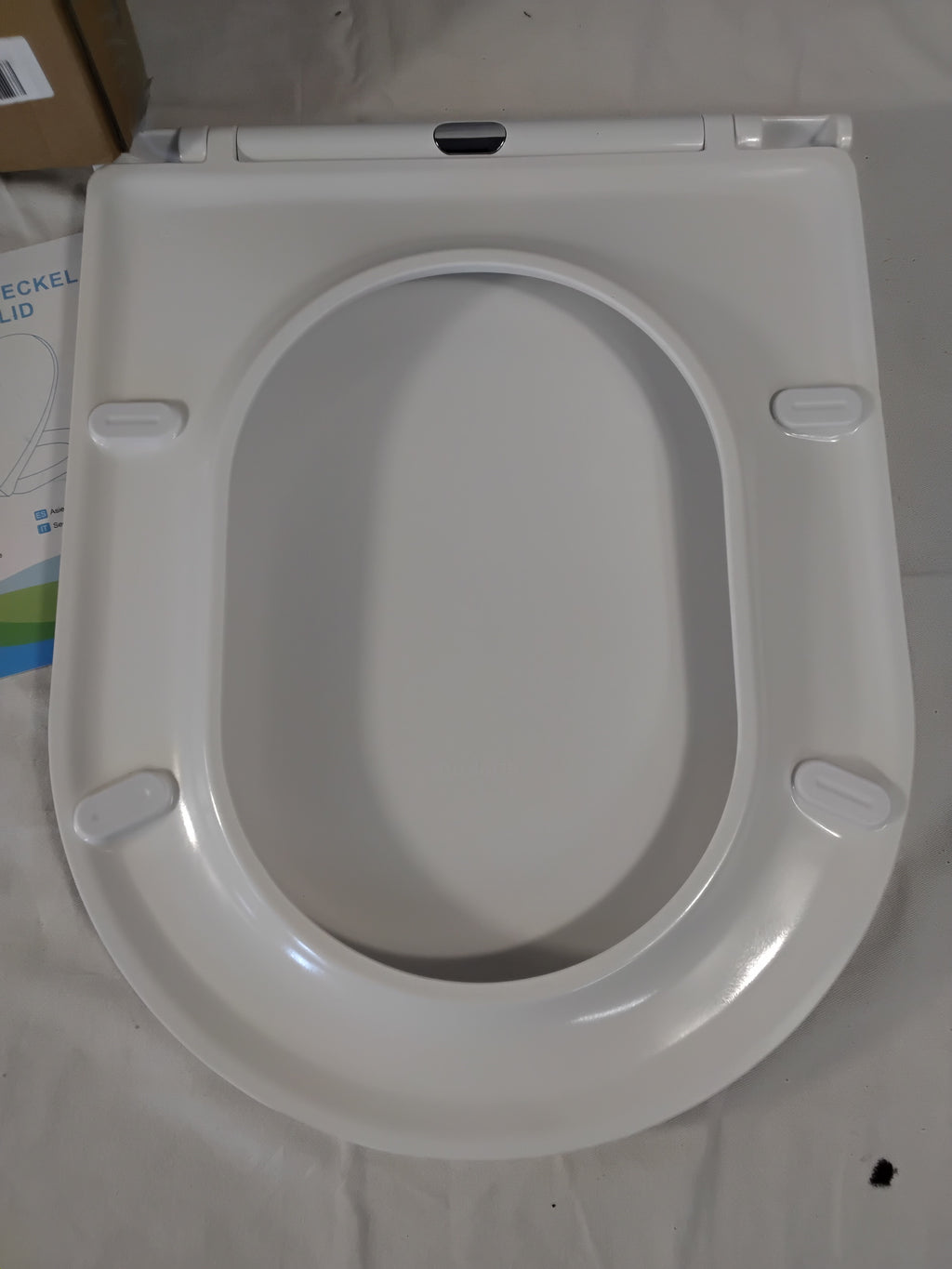 Copriwater Universale Bianco con Chiusura Ammortizzata Soft Close | Sgancio Rapido | Nuovo