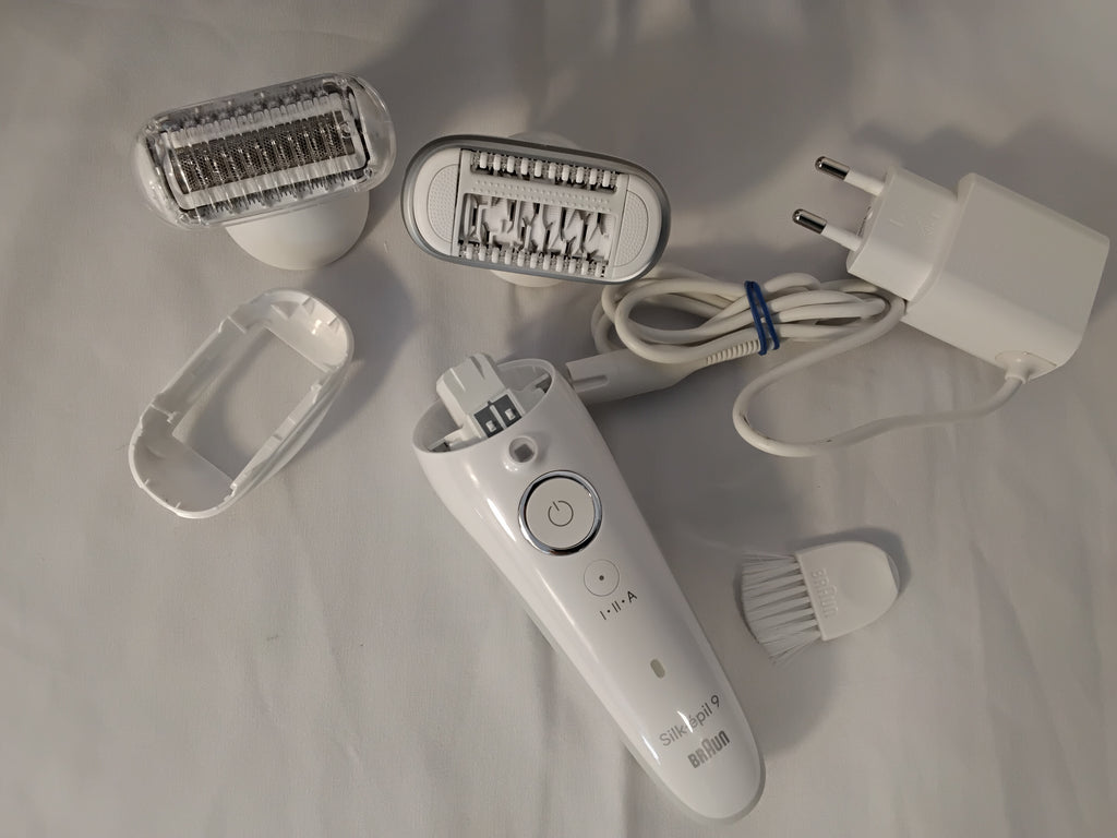 Braun Silk-épil 9 Epilatore Wet &amp; Dry 3 in 1 con Testine e Pochette | Pari al Nuovo