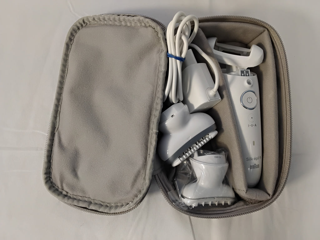 Braun Silk-épil 9 Epilatore Wet &amp; Dry 3 in 1 con Testine e Pochette | Pari al Nuovo