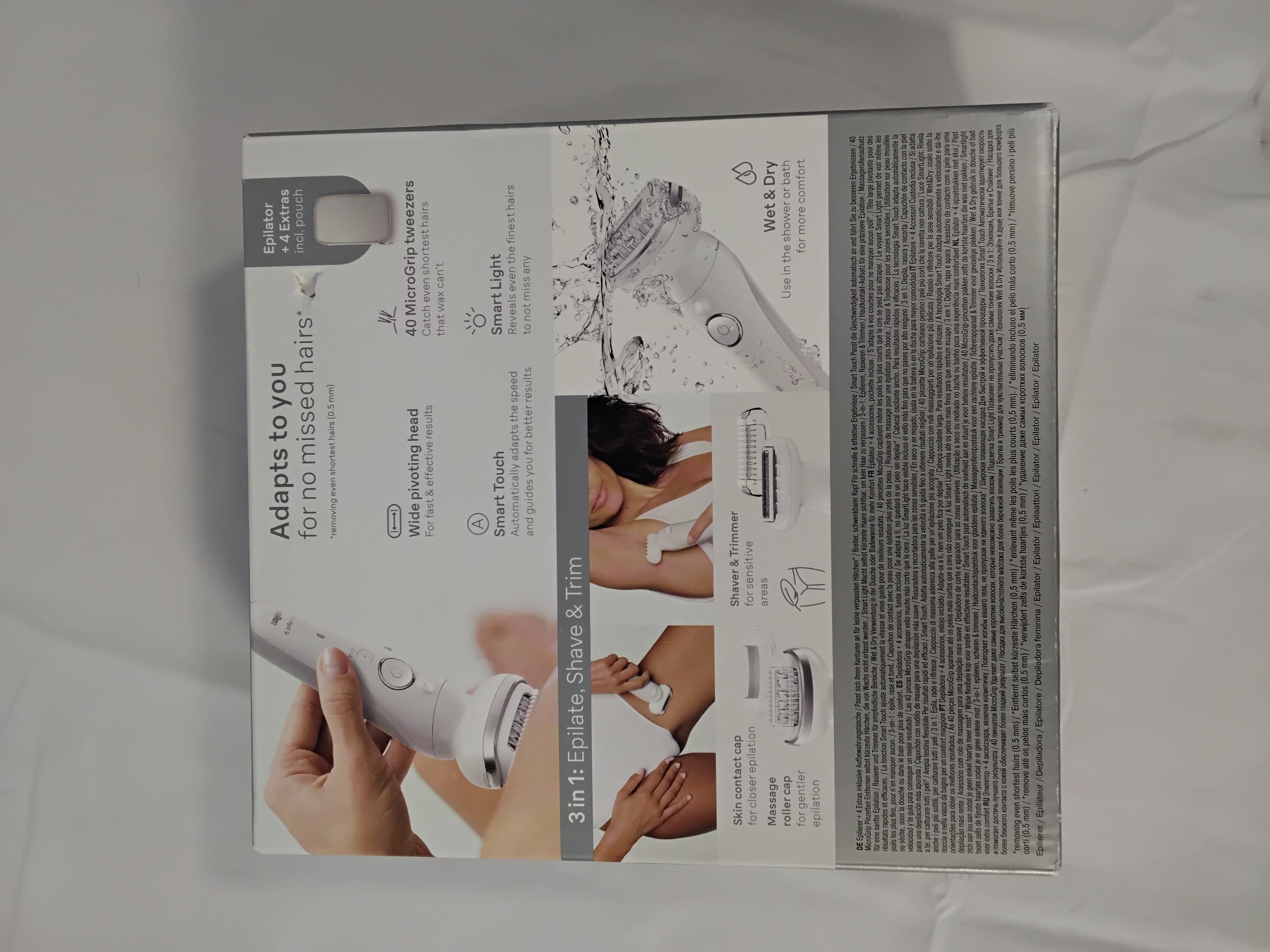 Braun Silk-épil 9 Epilatore Wet &amp; Dry 3 in 1 con Testine e Pochette | Pari al Nuovo