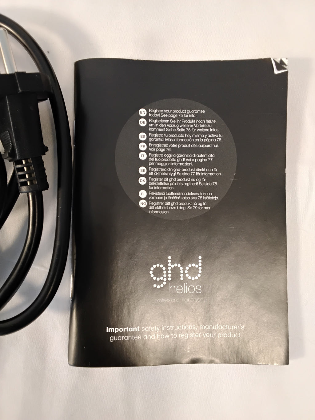 GHD Helios Professional Hair Dryer Bianco/Rose Gold | Usato Perfettamente Funzionante