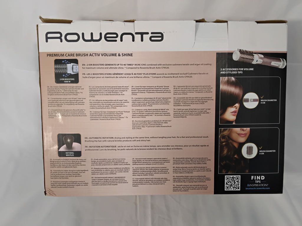 Rowenta Brush Activ Premium Care Volume &amp; Shine | Spazzola Rotante ad Aria 1000W | Usato Come Nuovo