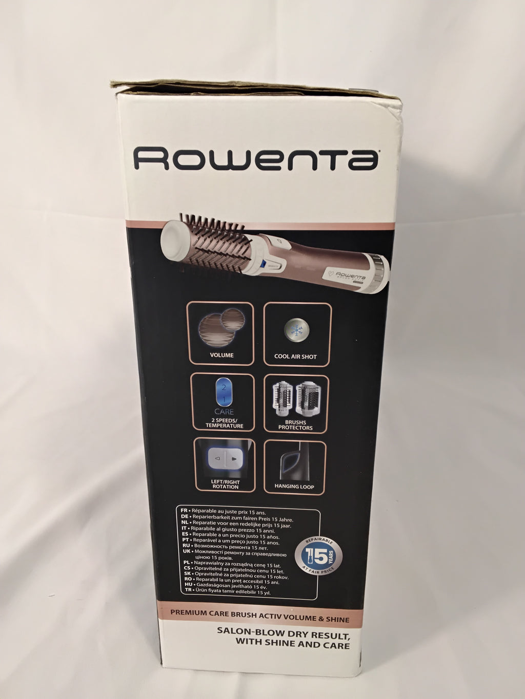 Rowenta Brush Activ Premium Care Volume &amp; Shine | Spazzola Rotante ad Aria 1000W | Usato Come Nuovo