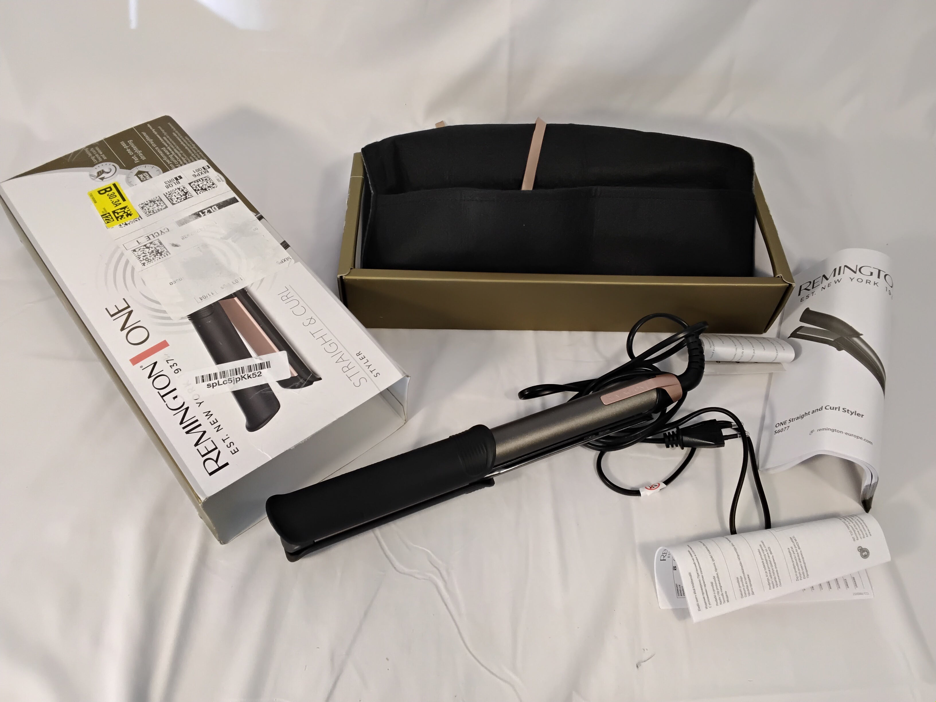 Remington ONE Straight &amp; Curl Styler S6077 | Piastra Liscia e Arriccia Capelli | Pari al Nuovo