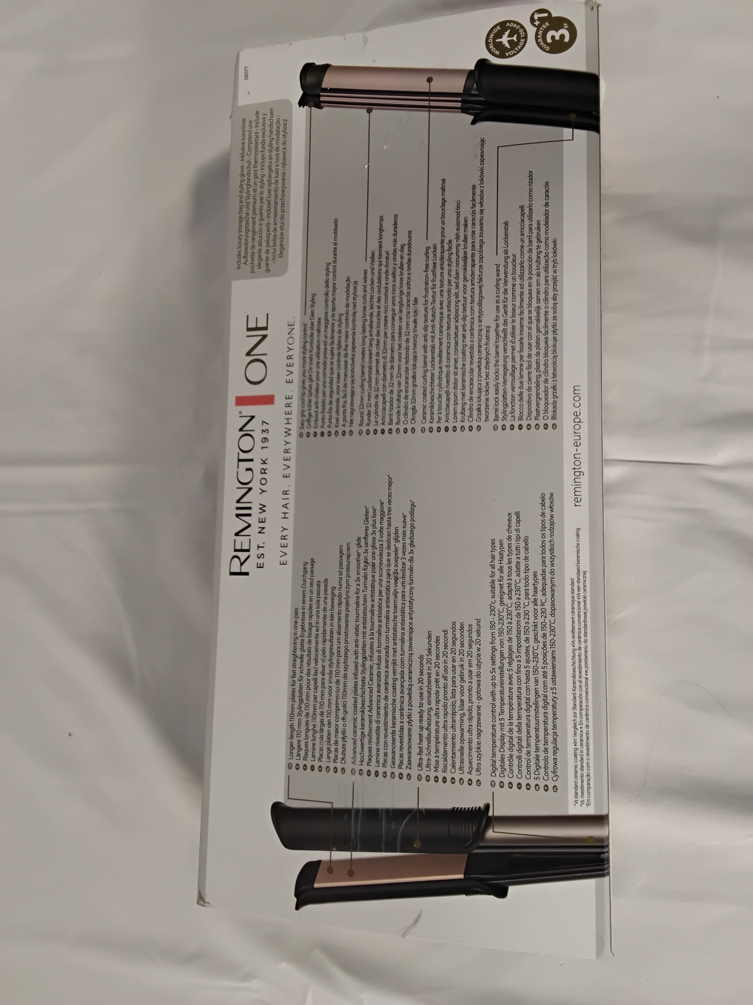 Remington ONE Straight &amp; Curl Styler S6077 | Piastra Liscia e Arriccia Capelli | Pari al Nuovo