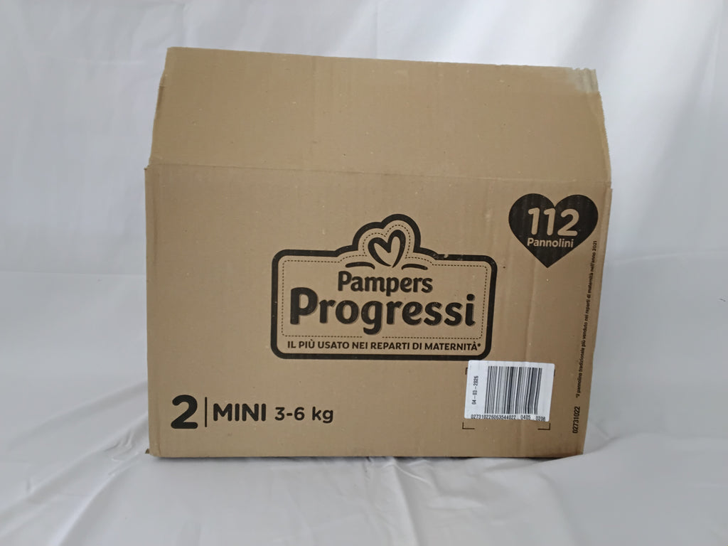 Pampers Progressi Taglia 2 Mini (3-6 kg) | 112 Pannolini | Nuovi