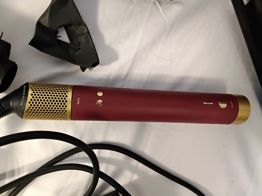 Dyson Airwrap Co-anda2x Straight+Wavy Special Edition Red Velvet &amp; Gold | Pari al Nuovo