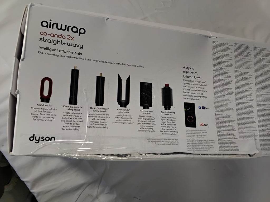 Dyson Airwrap Co-anda2x Straight+Wavy Special Edition Red Velvet &amp; Gold | Pari al Nuovo