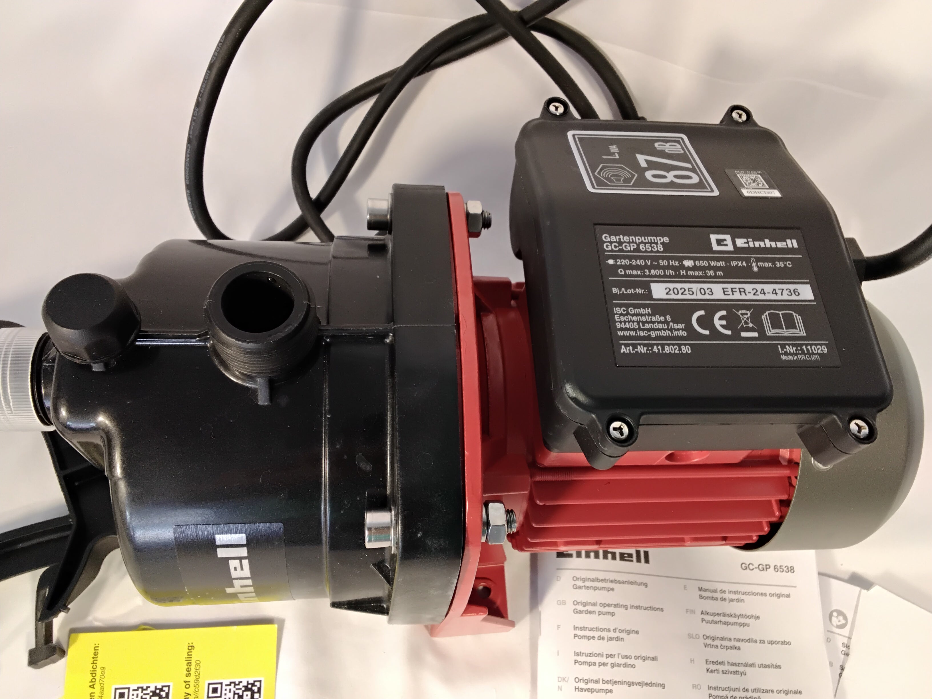 Einhell GC-GP 6538 | Pompa da Giardino Autoadescante 650W | Usata in Ottime Condizioni