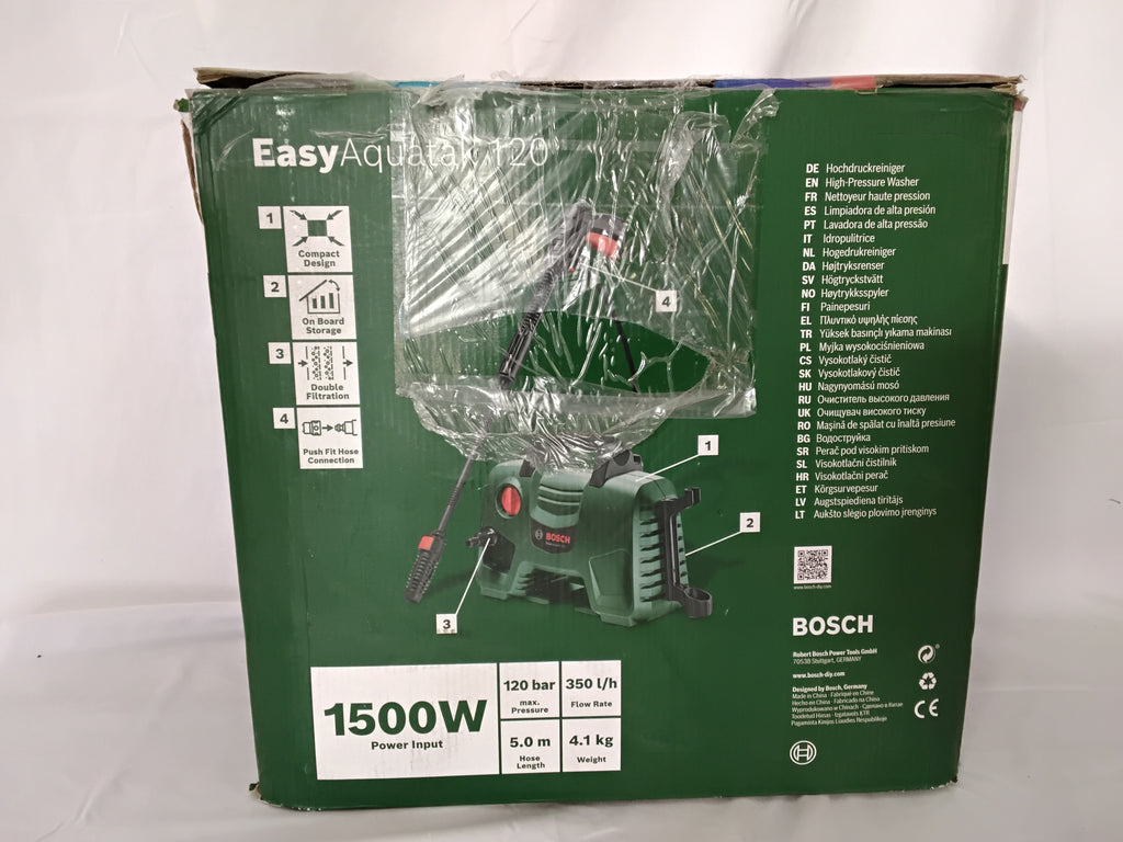 Bosch EasyAquatak 120 | Idropulitrice ad Alta Pressione 1500W 120 Bar | Usata in Ottime Condizioni