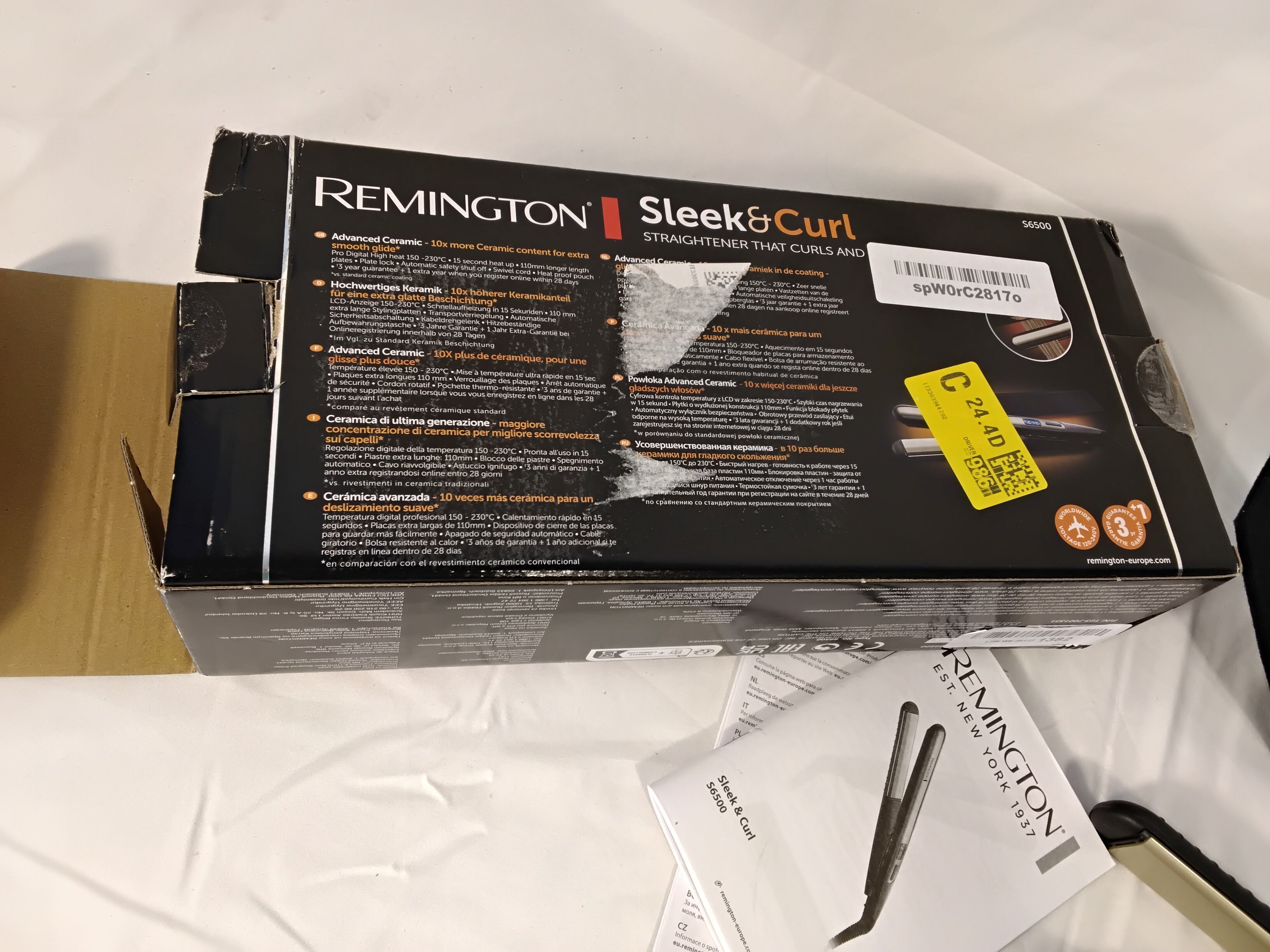 Remington Sleek & Curl S6500 | Piastra Lisciante e Arricciacapelli 2 in 1 | Usata in Ottime Condizioni