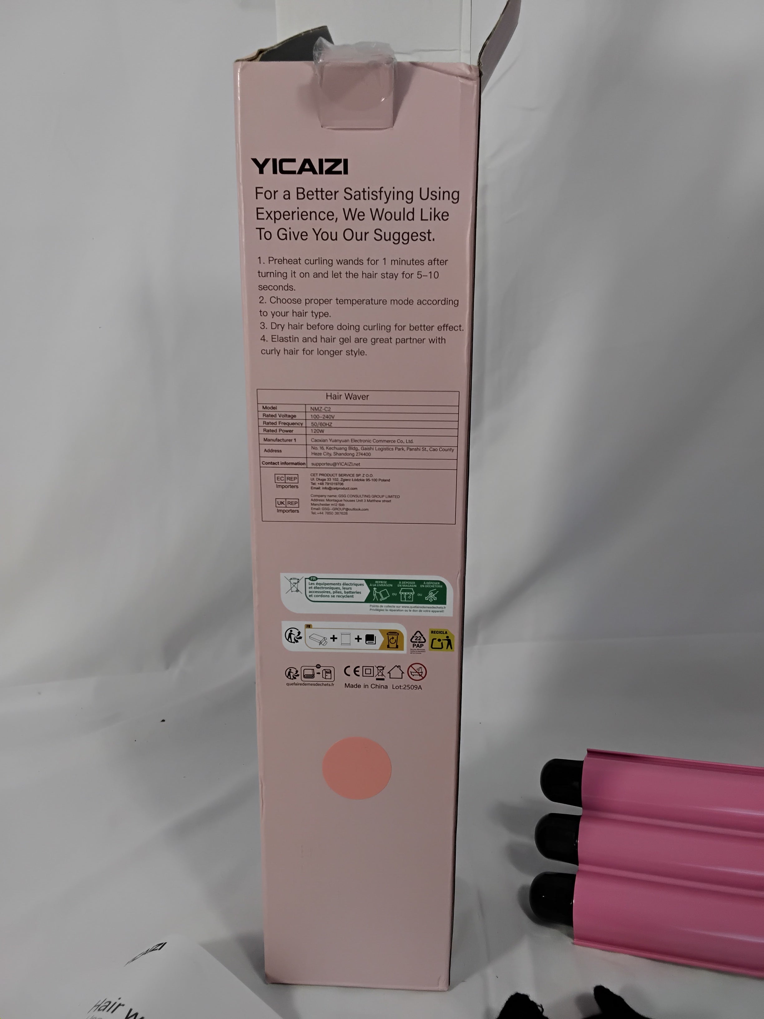 YICAIZI Hair Waver 3 Barre | Ferro Arricciacapelli per Onde Beach Waves | Nuovo