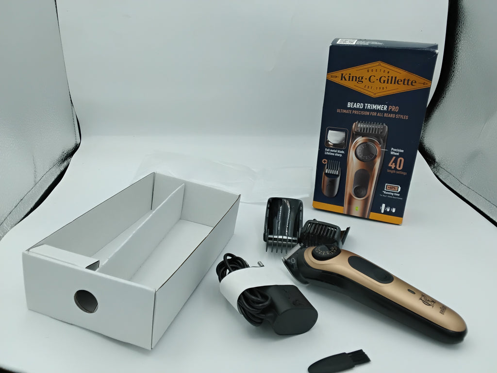 King C. Gillette Beard Trimmer Pro Regolabarba Uomo 40 Lunghezze | Pari al Nuovo