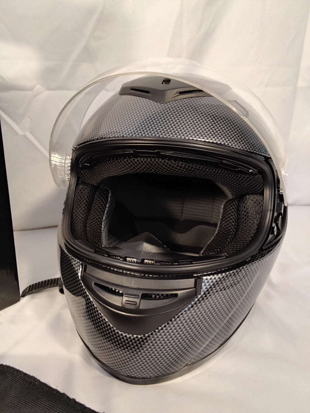 Favoto Casco Integrale Moto ECE 22.06 Effetto Fibra di Carbonio Taglia L (59-60 cm) | Pari al Nuovo