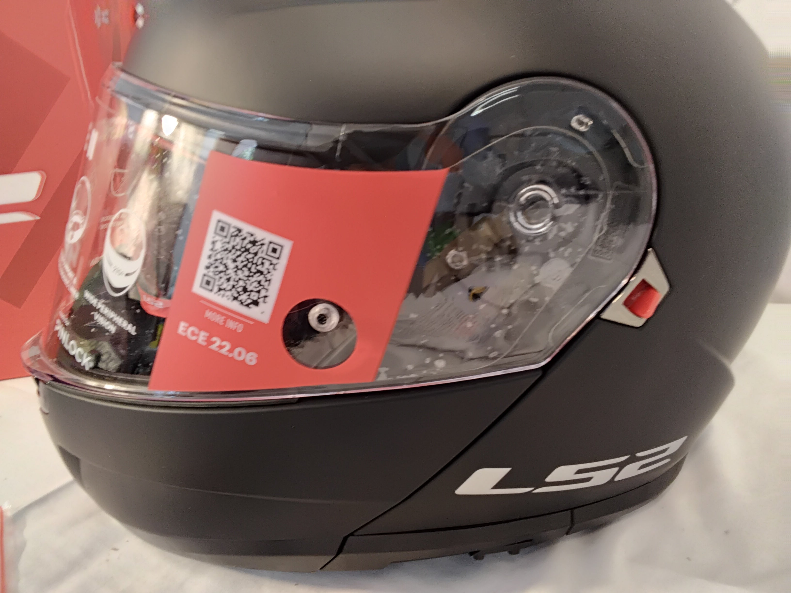 LS2 FF908 Strobe II Casco Integrale Moto ECE 22.06 Nero Opaco Taglia S (55-56 cm) | Nuovo