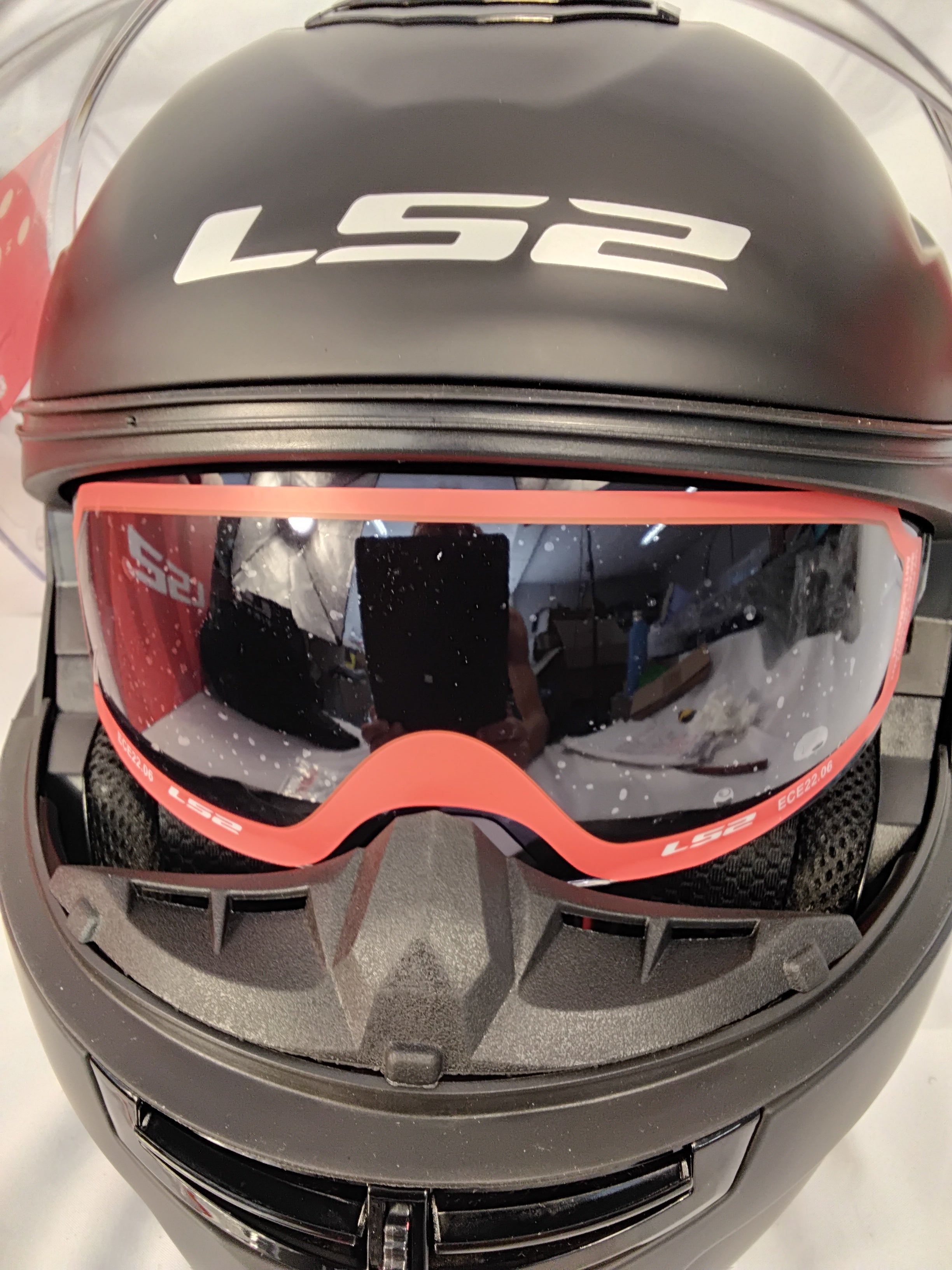 LS2 FF908 Strobe II Casco Integrale Moto ECE 22.06 Nero Opaco Taglia S (55-56 cm) | Nuovo