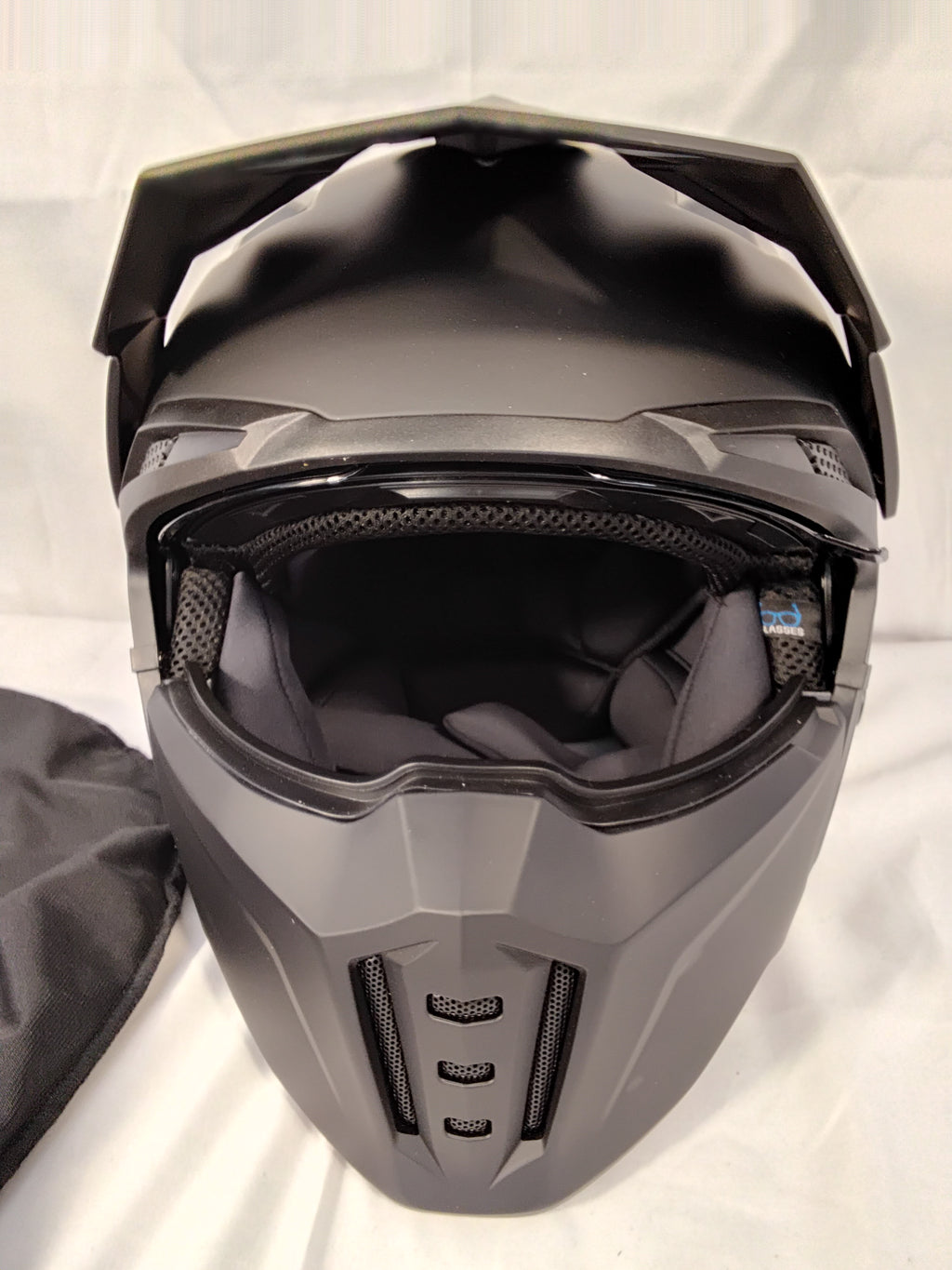 Vinz Kioto Casco Moto Streetfighter ECE 22.06 Nero Opaco Taglia M (57-58 cm) | Nuovo