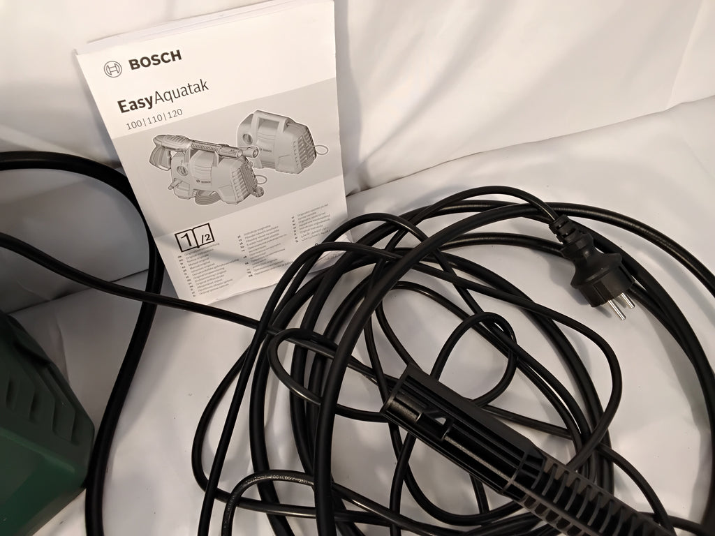 Bosch EasyAquatak 120 Idropulitrice ad Alta Pressione 120 Bar con Patio Cleaner | Buone Condizioni