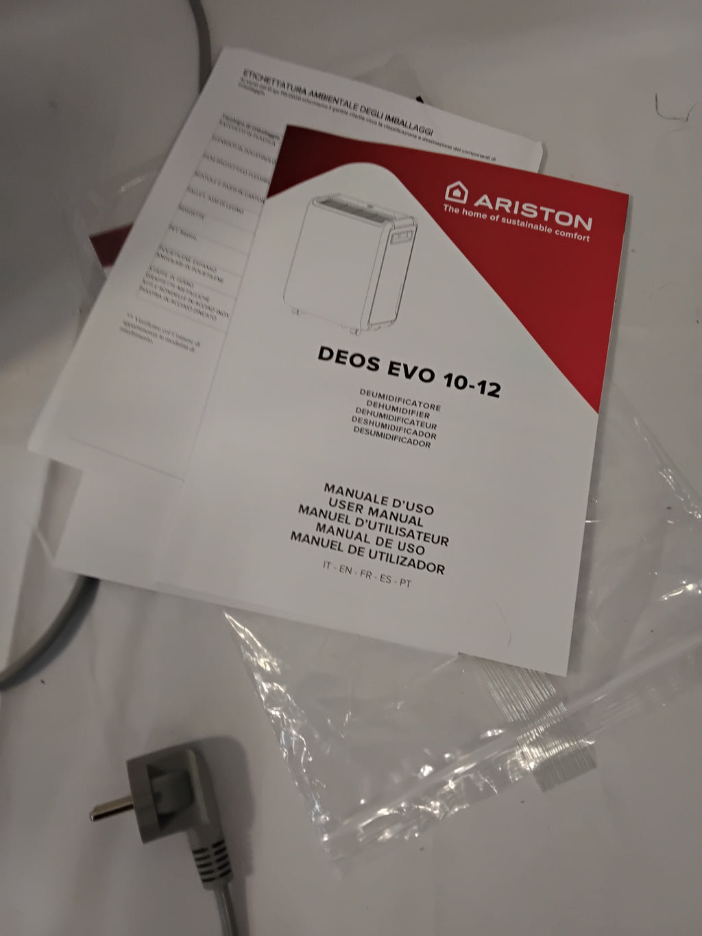 Ariston DEOS EVO 12 Deumidificatore 12L/24h | Pari al Nuovo