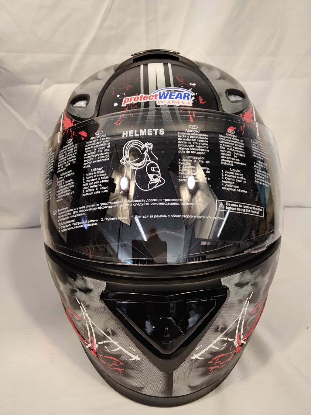 Casco Integrale ProtectWear FS-801-99 Matt Black Taglia XL | Nuovo