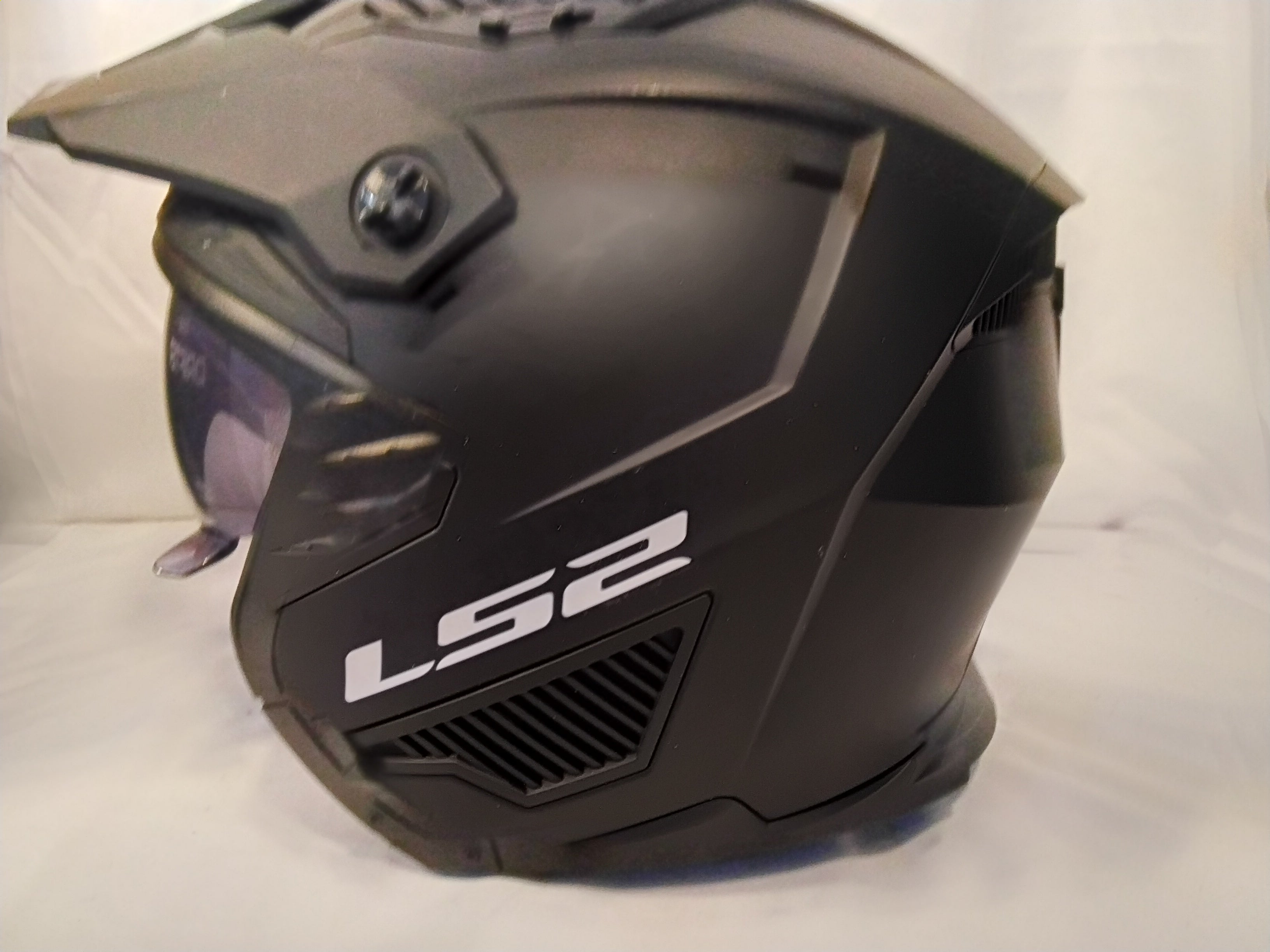 Casco Modulare LS2 Drifter OF606 Nero Opaco con Visiera Fumé |Usato in buone condizioni