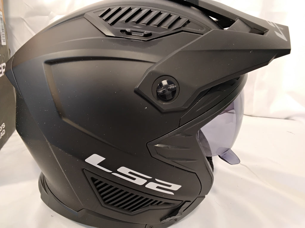Casco Modulare LS2 Drifter OF606 Nero Opaco con Visiera Fumé |Usato in buone condizioni