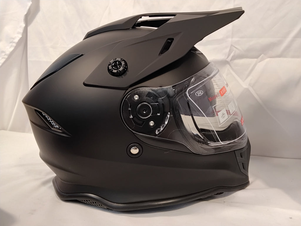 Casco Integrale Adventure ProtectWEAR V331 Nero Opaco con Doppia Visiera | Buone Condizioni