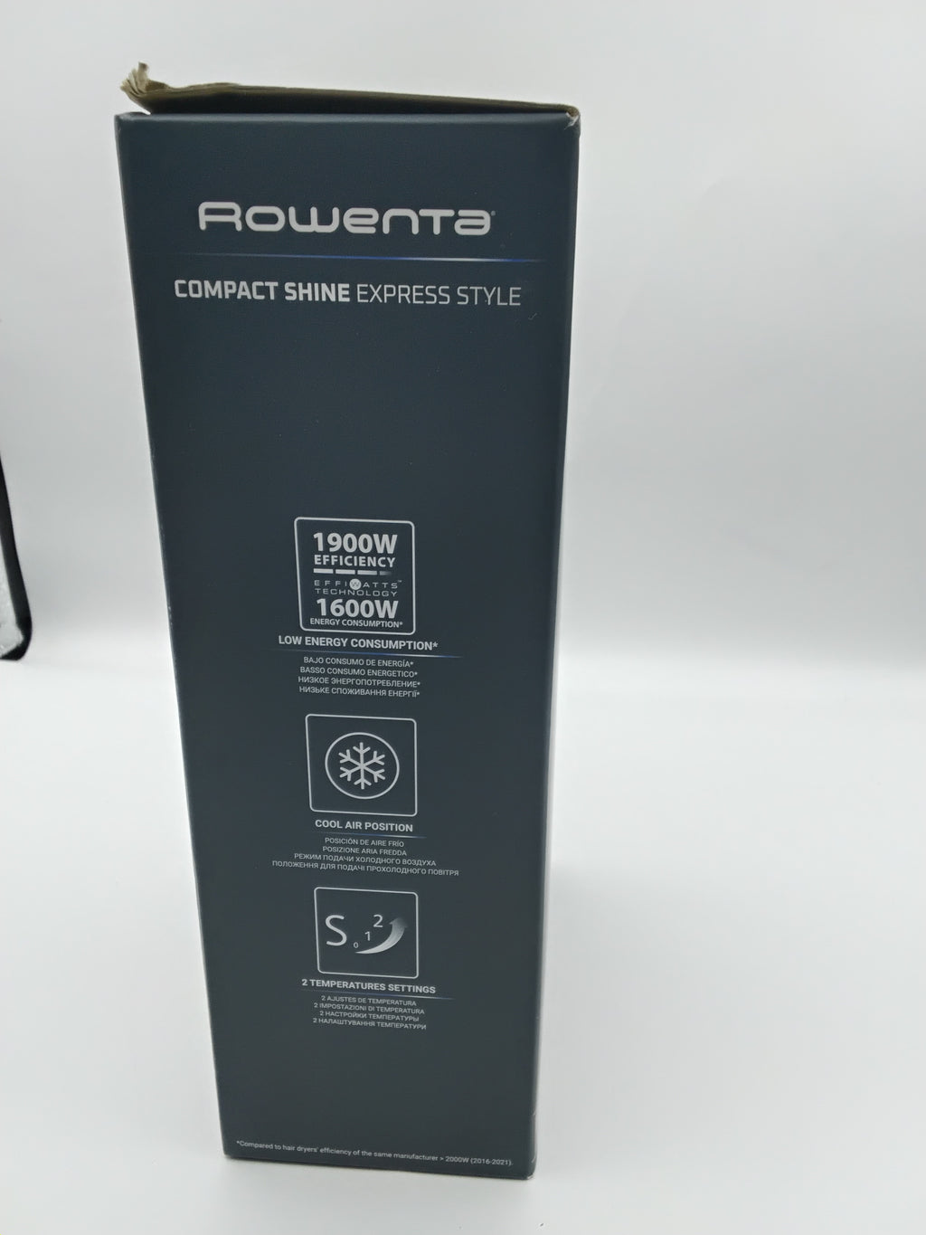 Rowenta Compact Shine Express Style Phon compatto e leggero/Nuovo