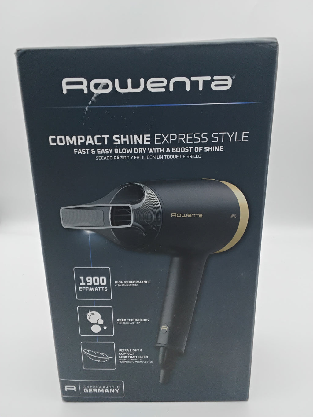 Rowenta Compact Shine Express Style Phon compatto e leggero/Nuovo