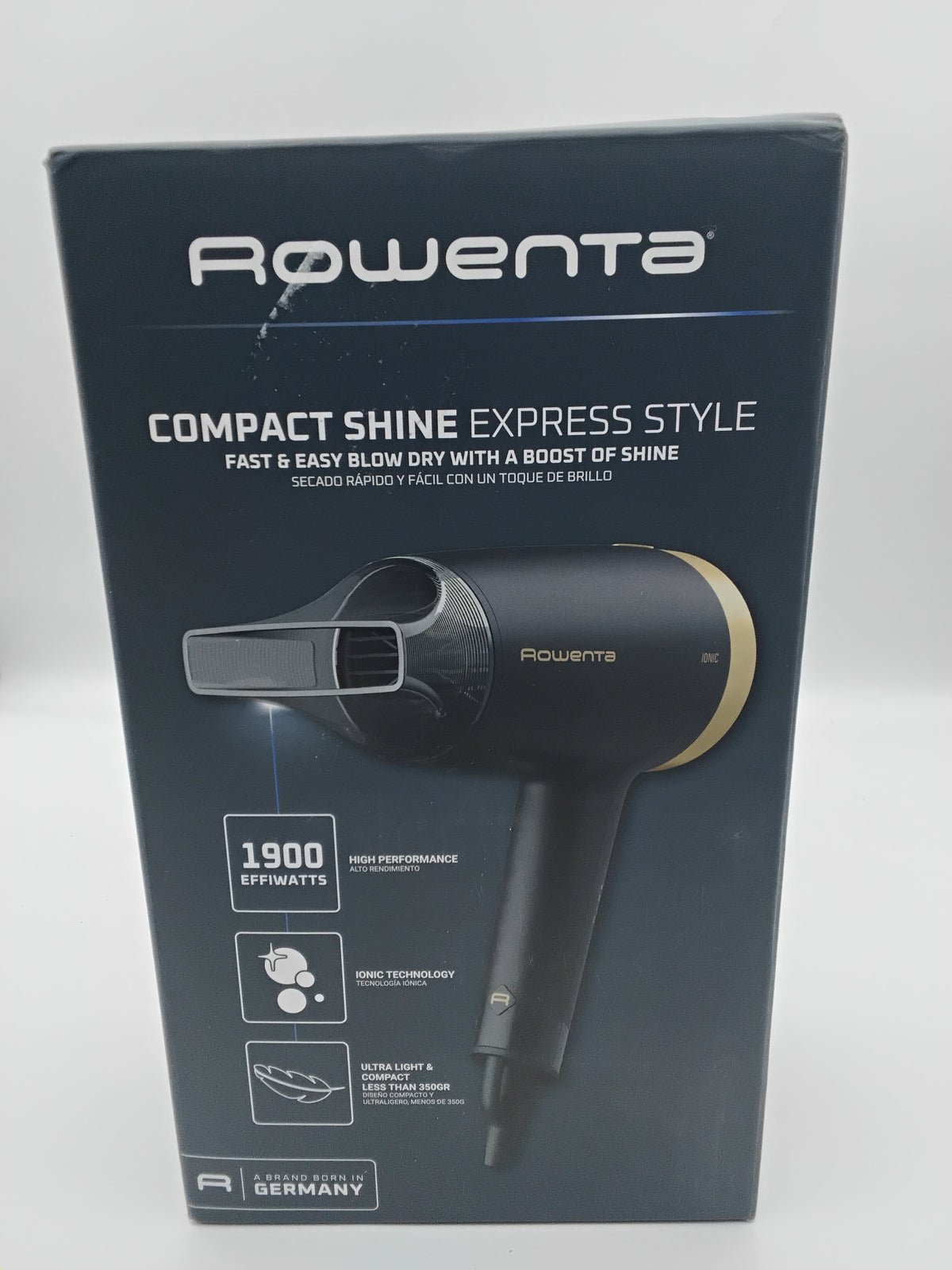 Rowenta Compact Shine Express Style Phon compatto e leggero/Nuovo