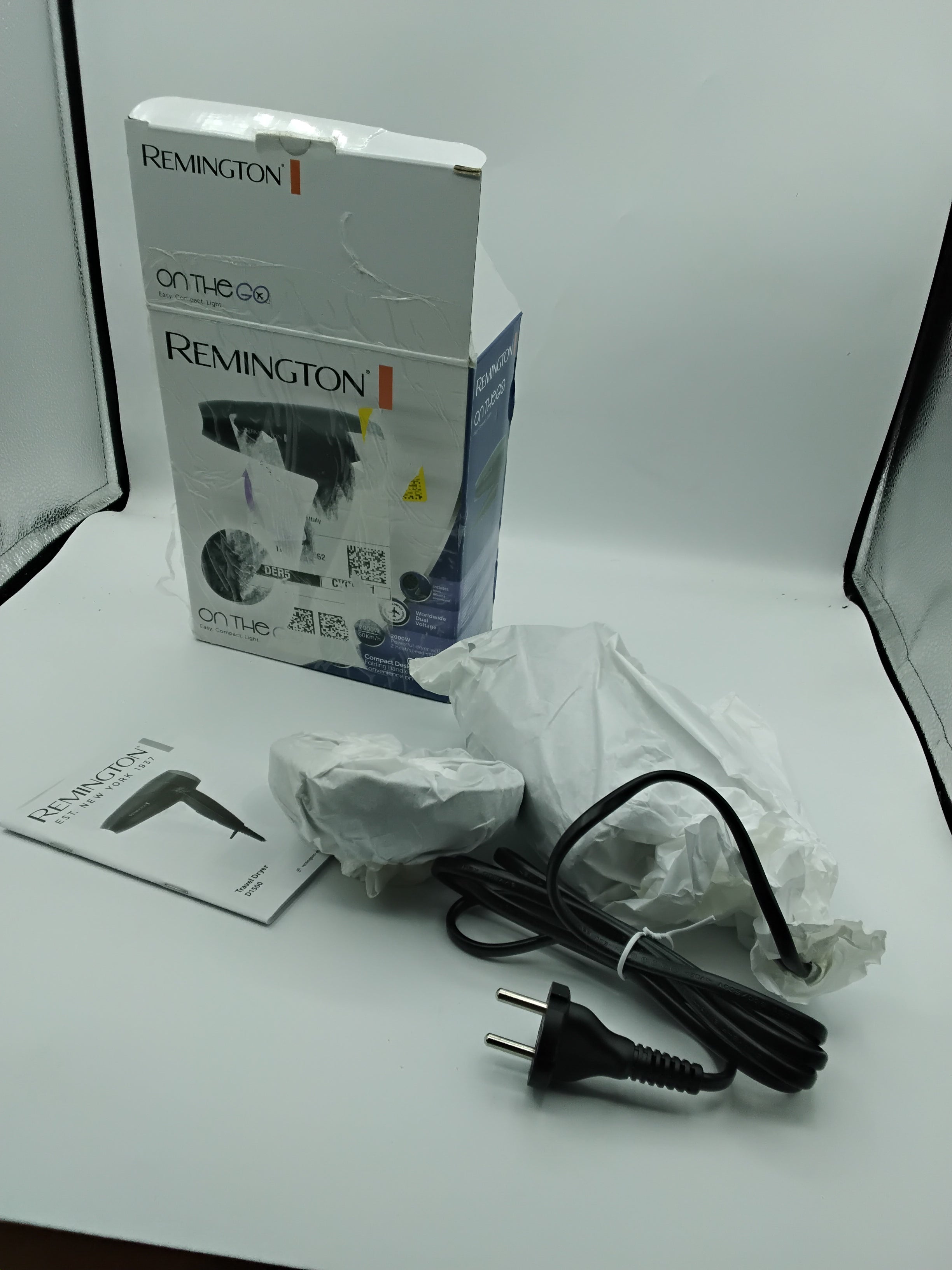 Remington On The Go D1500 2000W Asciugacapelli | Nuovo