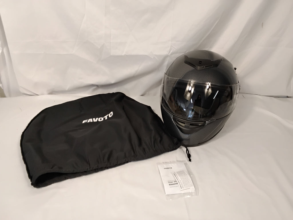 Favoto ST-22 Casco Moto Integrale | Fibra di Carbonio | Taglia L | Nuovo