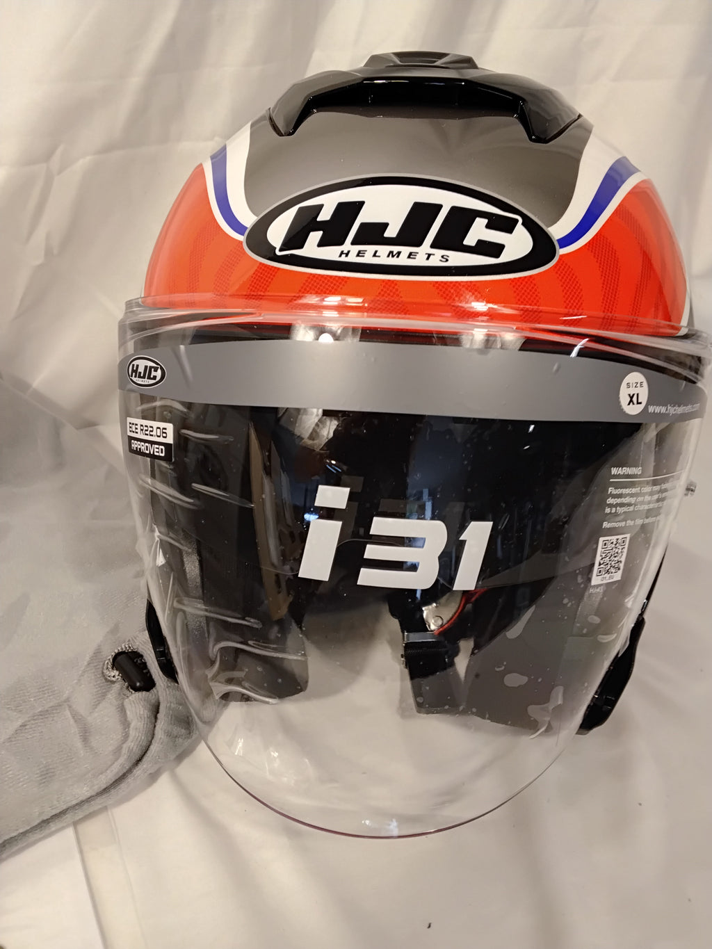 HJC i31 Casco Jet Moto Open Face | Grafica MC1SF | Taglia XL | ECE 22.06 | NUOVO