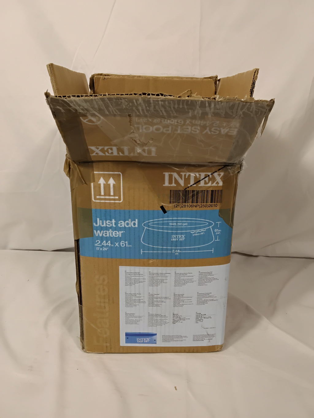 INTEX Easy Set 28108NP Piscina Fuori Terra 244 × 61 cm | Nuova