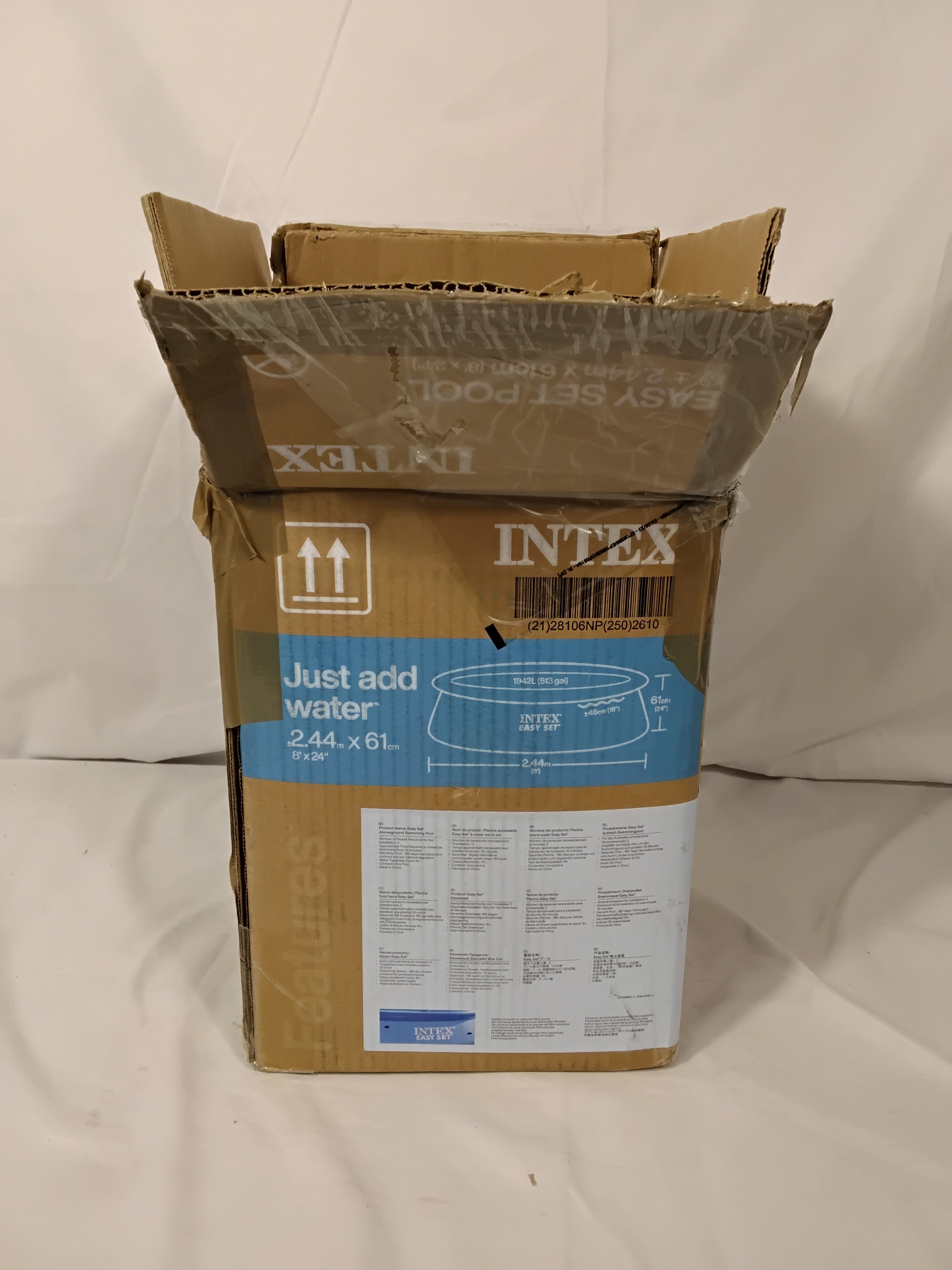 INTEX Easy Set 28108NP Piscina Fuori Terra 244 × 61 cm | Nuova