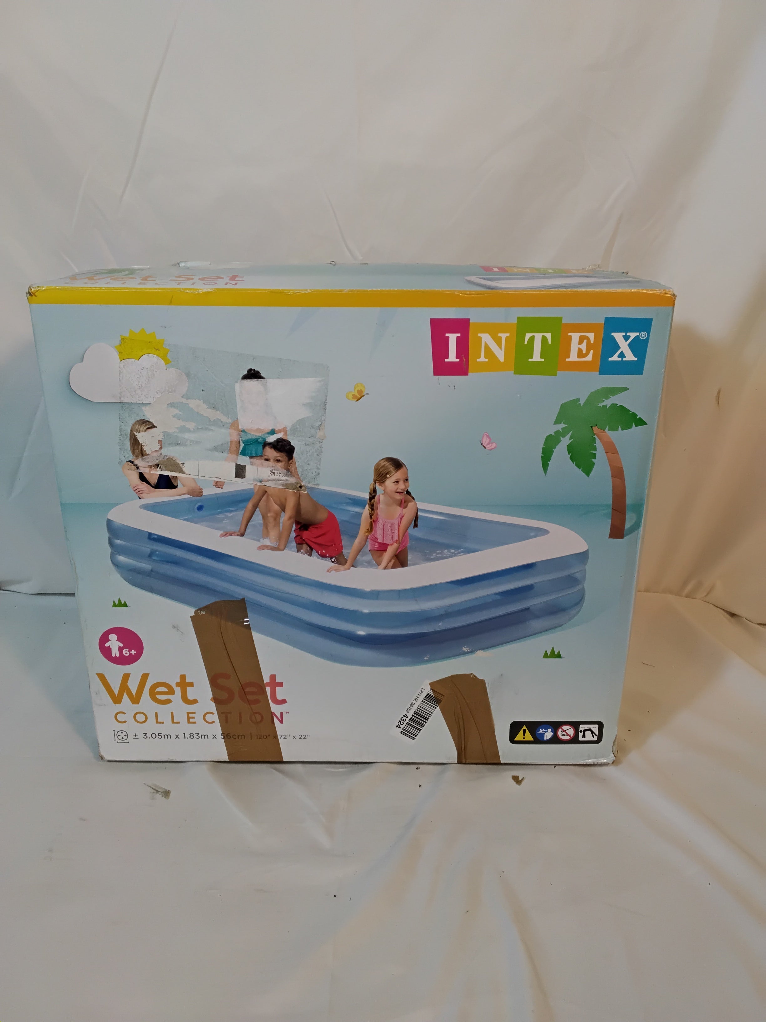 INTEX Wet Set Collection Piscina Gonfiabile Family 305 × 183 × 56 cm | Nuova