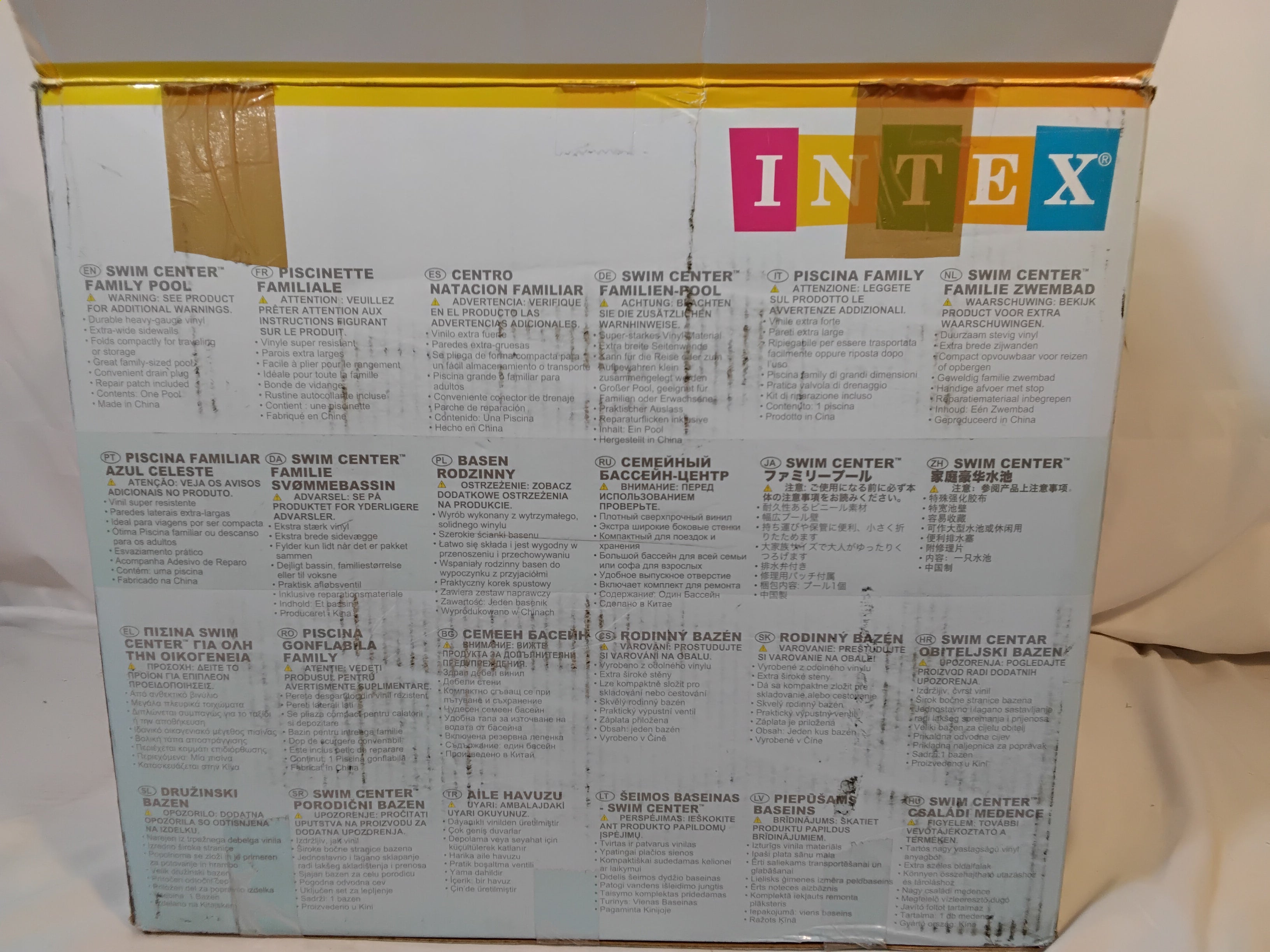 INTEX 58484NP Swim Center Family | Piscina Gonfiabile Rettangolare 305 × 183 × 56 cm | Nuova