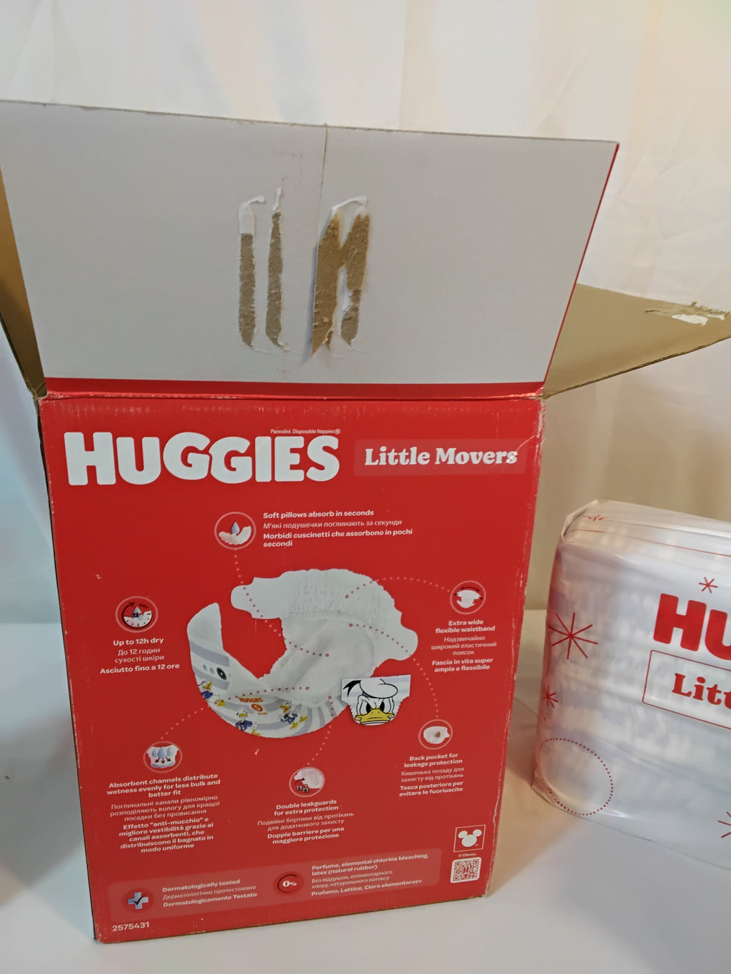 HUGGIES Little Movers | Taglia 5 | 126 Pannolini | 3 Pacchi | Nuovi