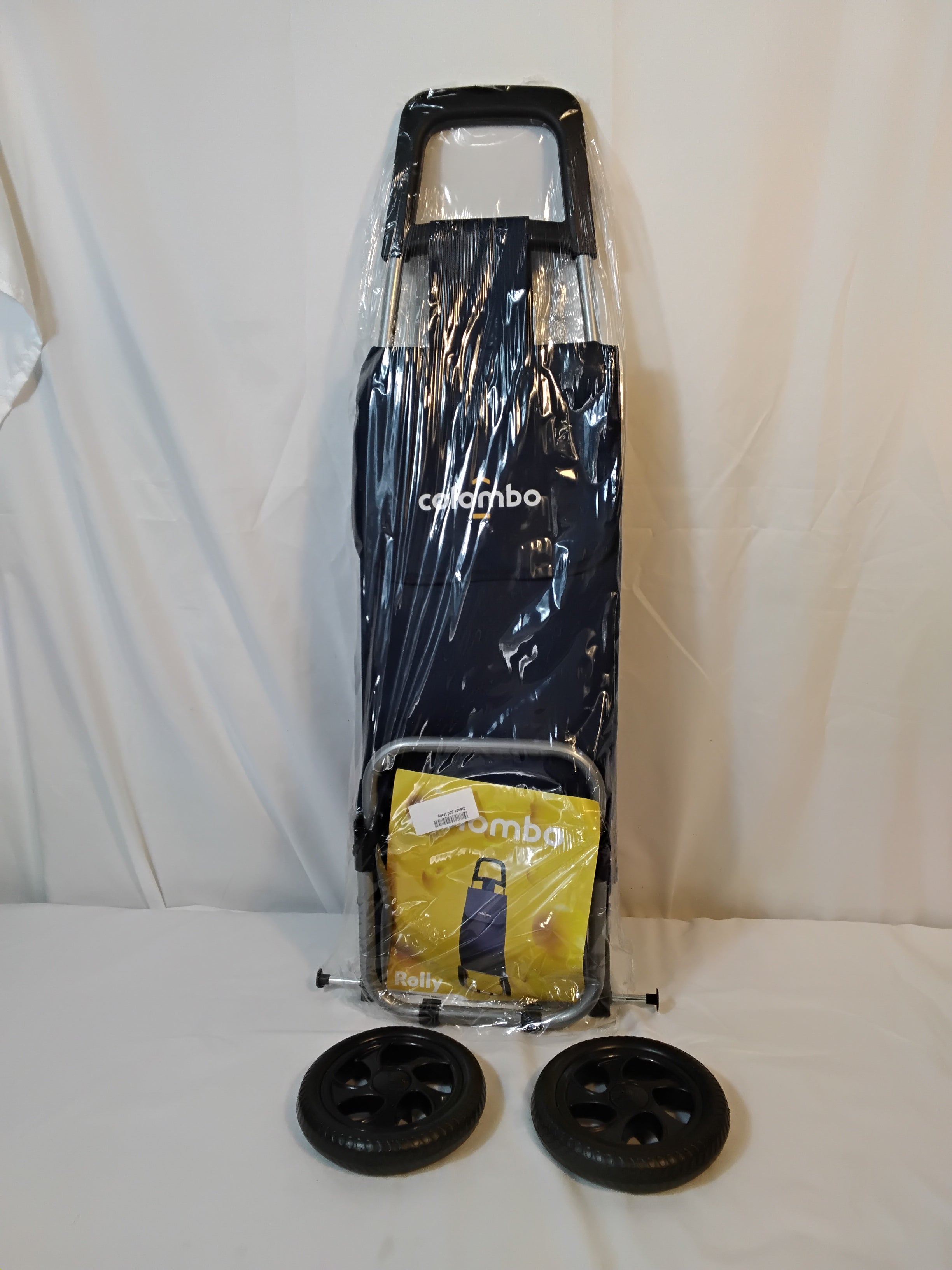 Colombo Rolly | Carrello Portaspesa Pieghevole 40 L | Nero | Nuovo